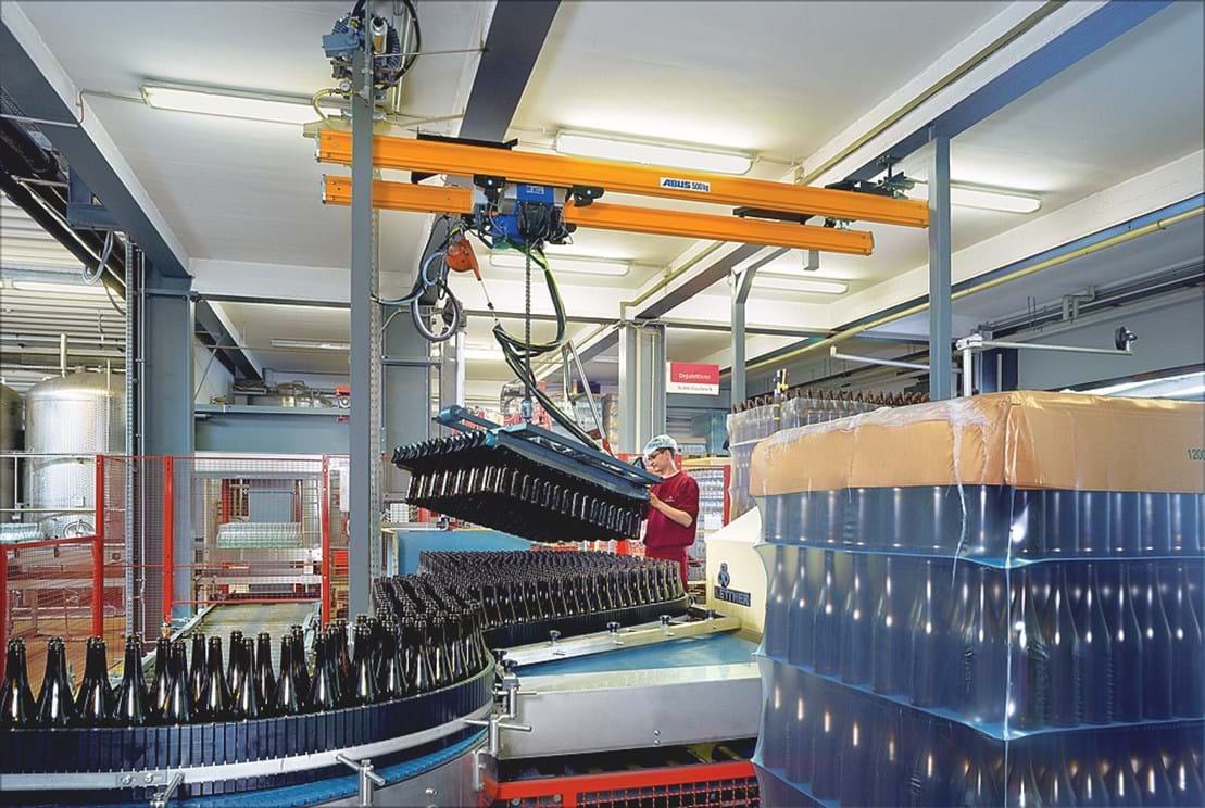 Short HB system for bottling plant