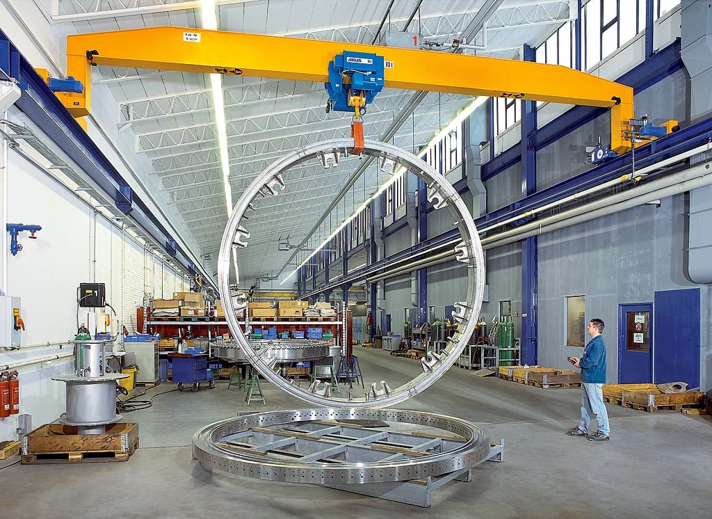 Stooled up Single Girder Crane